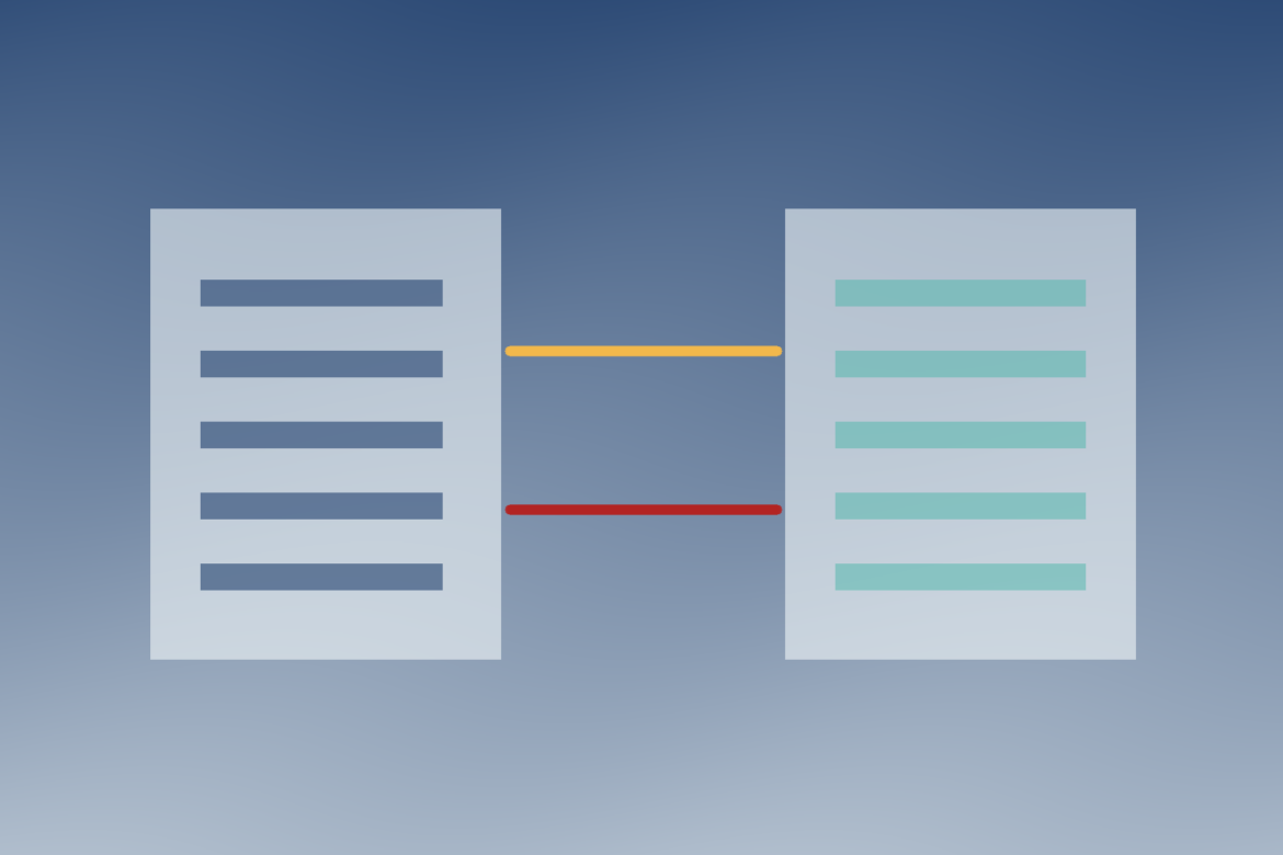 Ilustração editorial de uma interface HTTP ligada a documentos estruturados e validadores de dados.